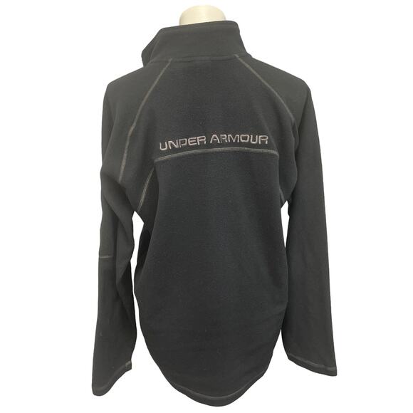 Under Amour Mens Large 100% Polyester Long Sleeve Quarter Zip Pullover Jacket - Picture 4 of 5